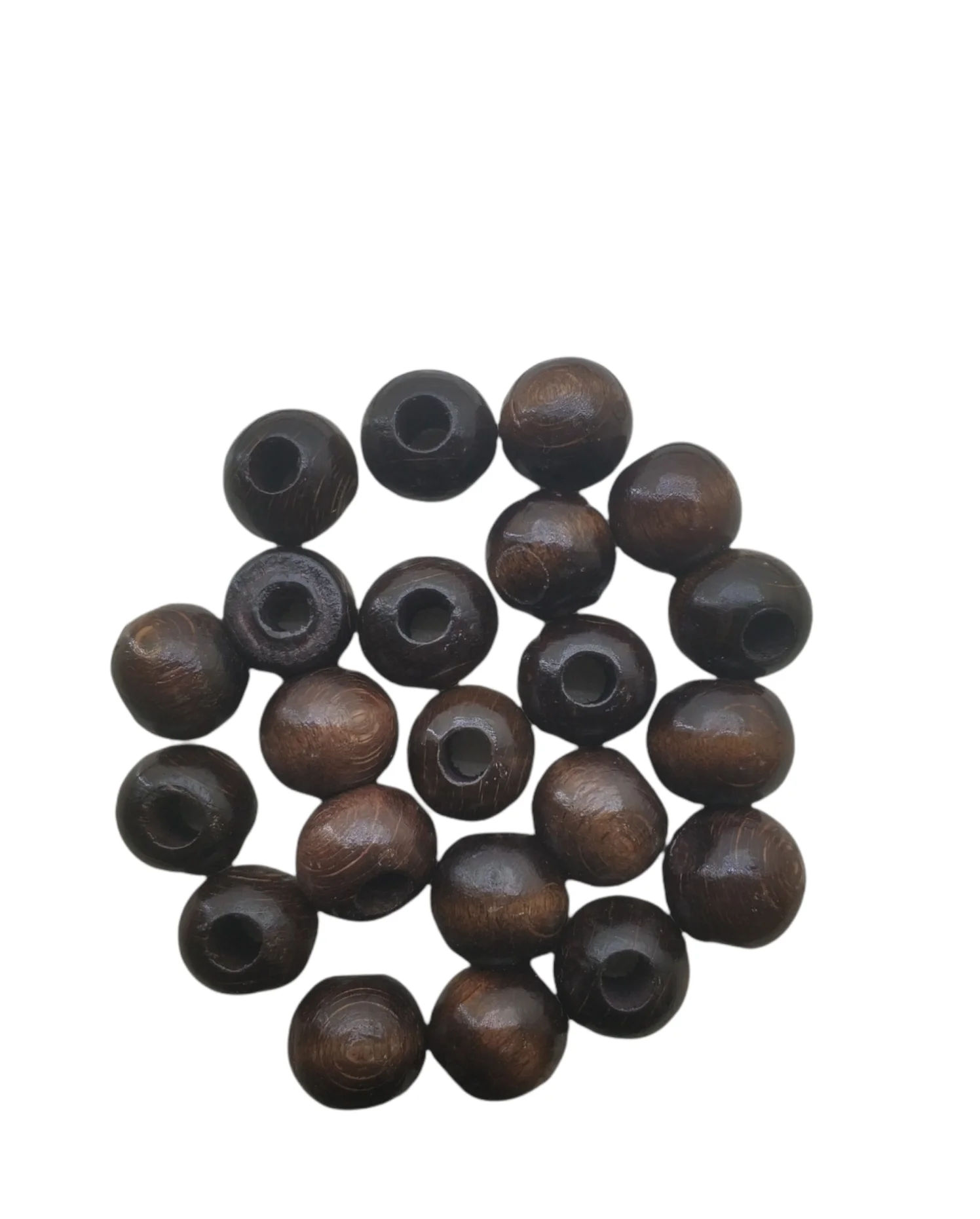 17mm boncuk kahverengi(30adet)