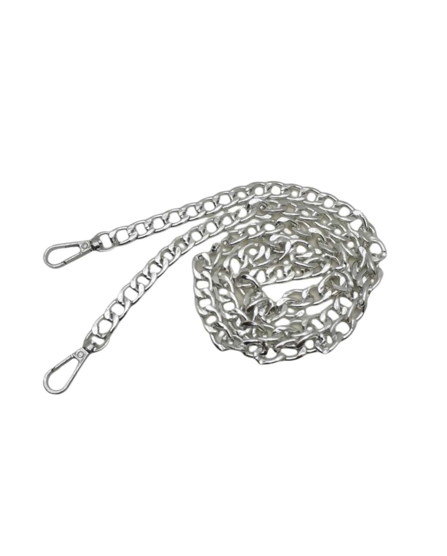 2.9mm alüminyum zincir iki ucu papağanlı(gümüş)